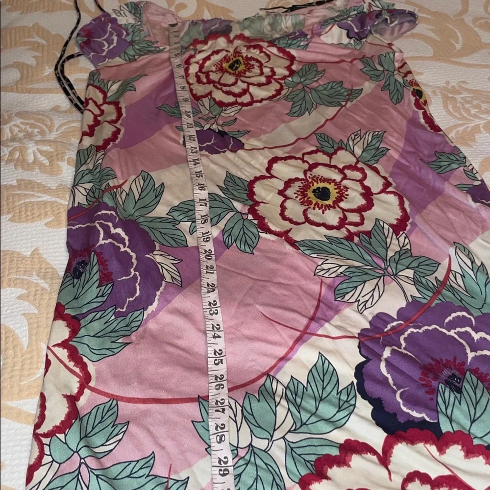Elie Tahari Multicolor Silk  Floral Midi Dress